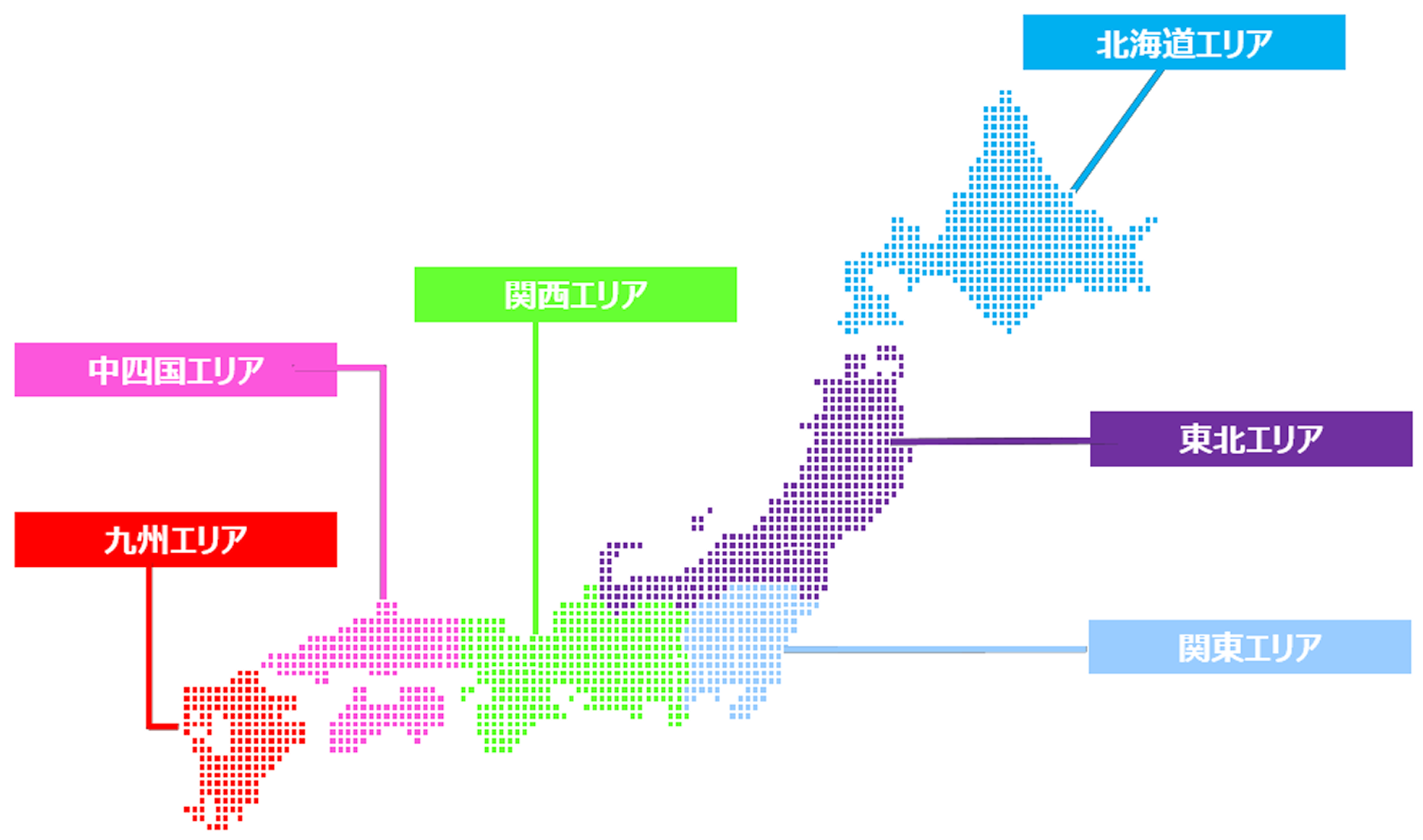BCPネットワークの全国支部図